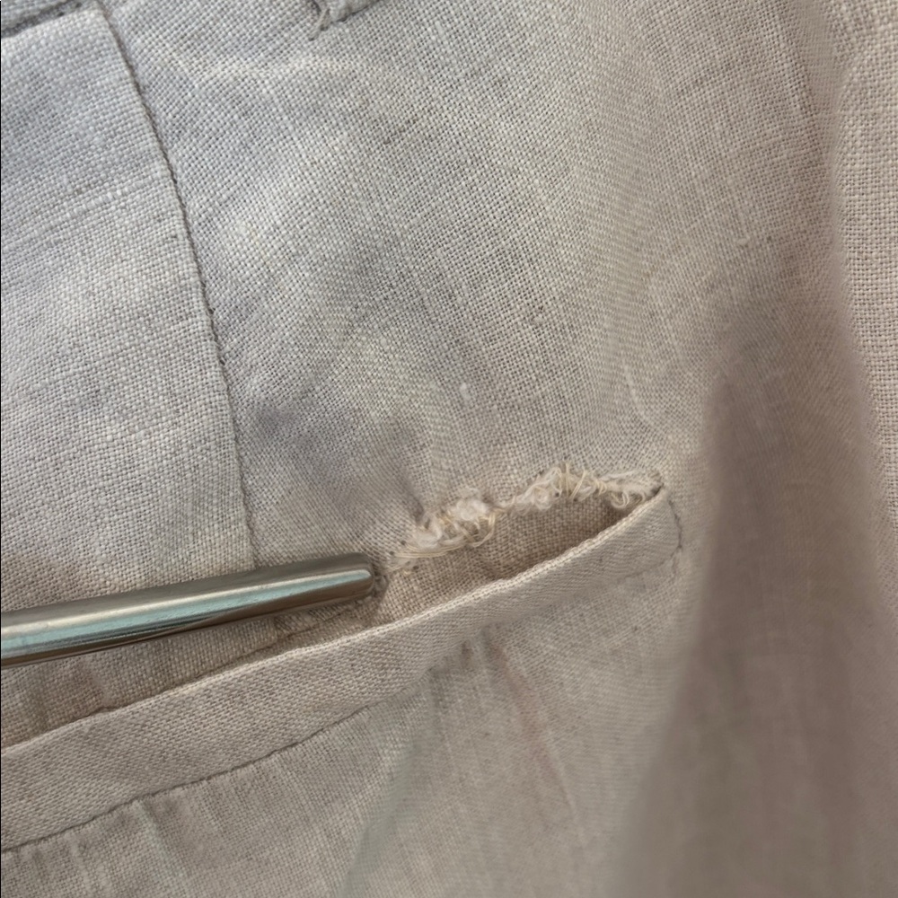 DISSH Norah Flax Natural Linen Pants Wide Leg - Picture 9 of 15